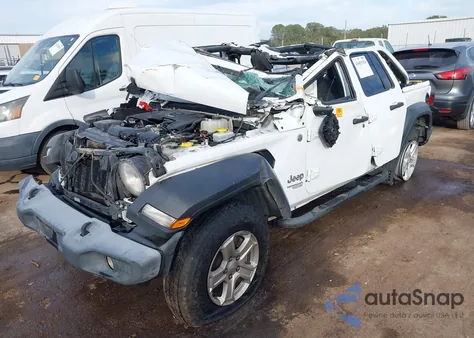 2021 Jeep Wrangler Unlimited Sport S 4X4 из США, поврежденный, VIN 1C4HJXDG9MW508616